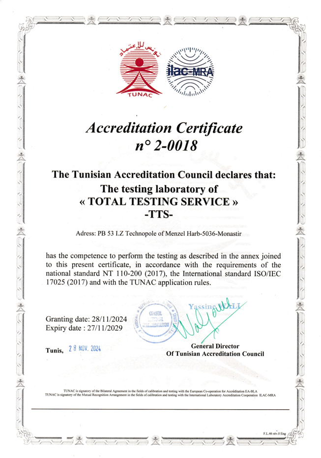 Accreditation in Textile Testing